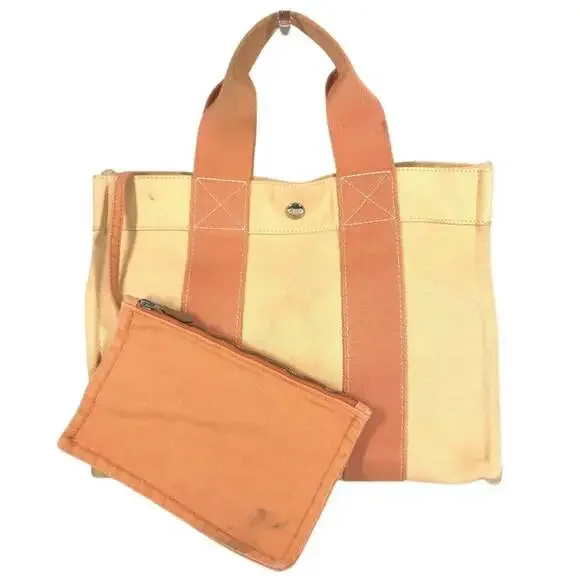 Hermes Bora Tote Toile Pm #245519H37B - Picture 1 of 9